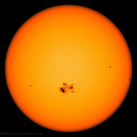 Manchas solares a simple vista